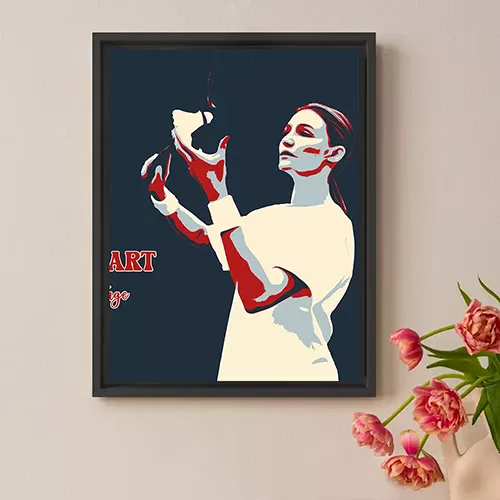 framed canvas pop art
